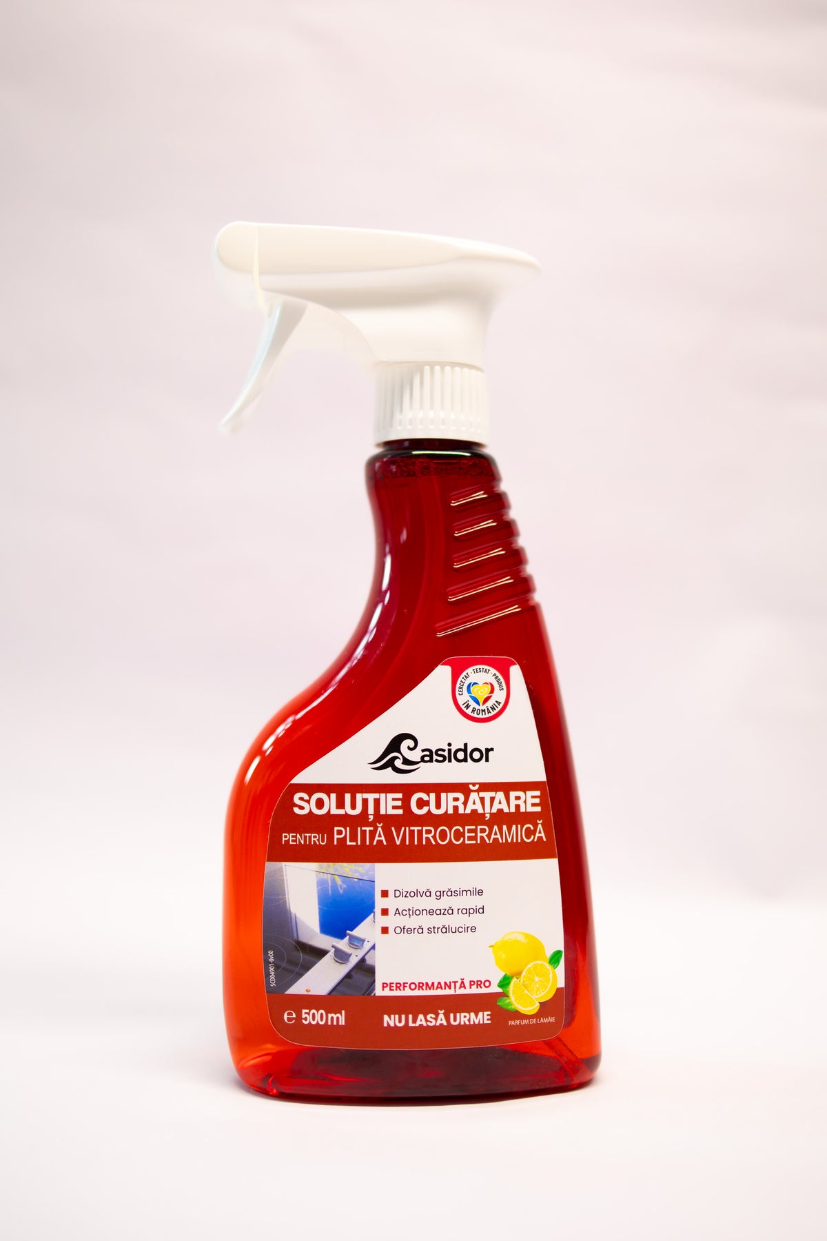 Soluție Casidor pentru plită vitroceramică, flacon 500 ml